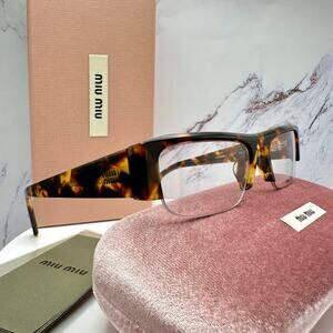 NEW MIU MIU Sunglasses Brown Tortoise Vedette Seen On Kylie Jenner New